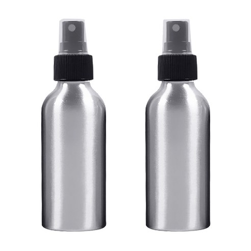 DM 뷰티 스프레이 알루미늄 공병 120ml, 블랙, 2개입