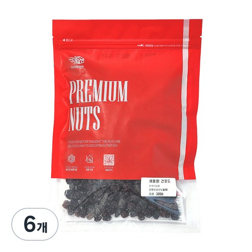 다다모마켓 건포도, 500g, 6개