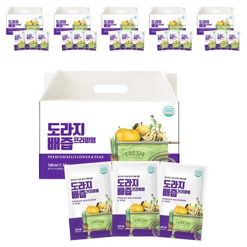 유기농마루 국내산 도라지배즙 프리미엄, 100ml, 180개
