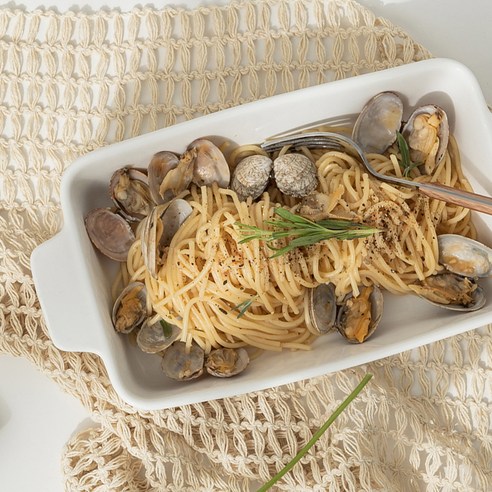 집에서 맛있는 구운 요리와 디저트를 만드는 데 필수적인 쓰임 마일드 화이트 직사각 그라탕기