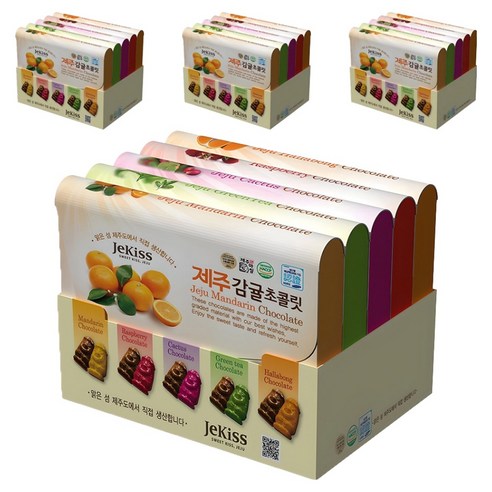 제키스 제주 종합 초콜릿 5종 세트, 175g, 4세트