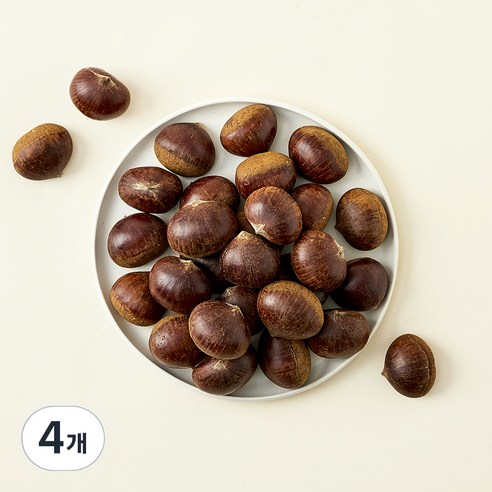 올푸릇 유기농 인증 정안밤, 4개, 700g