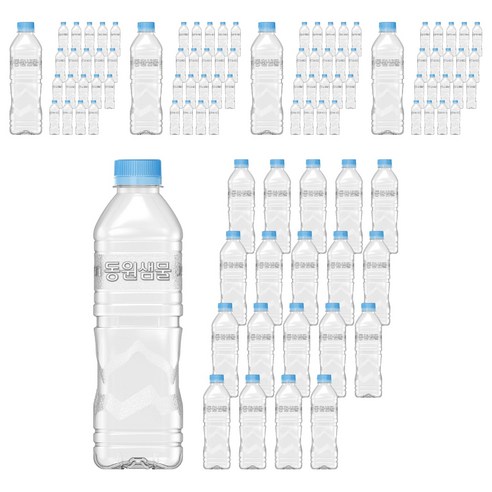 동원샘물 무라벨, 500ml, 100개