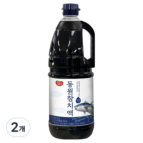 동원 참치액 진, 2kg, 2개