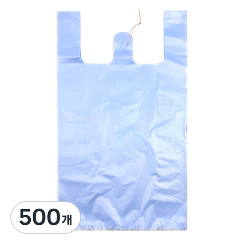 월드크린 손잡이 비닐봉투 하늘, 40L, 500개
