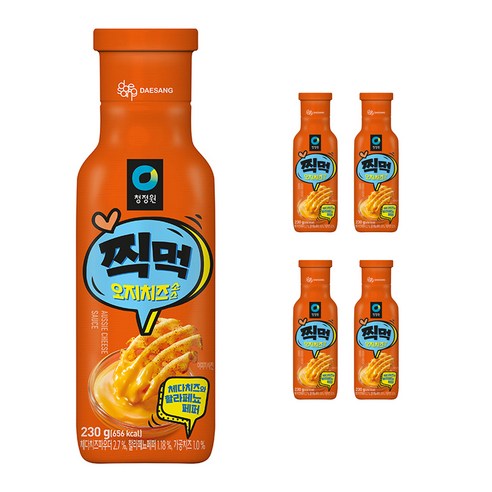 청정원 찍먹 오지치즈소스, 230g, 5개