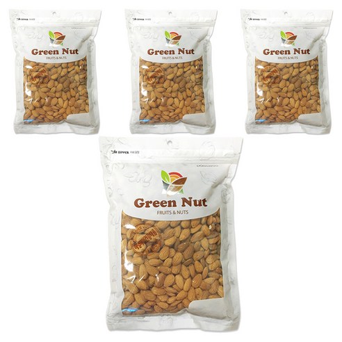 그린너트 생 아몬드, 500g, 4개