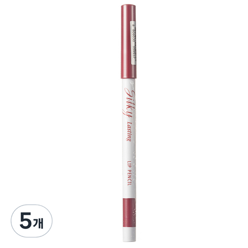 미샤 실키래스팅 립 펜슬 0.25g, 애플번트, 5개
