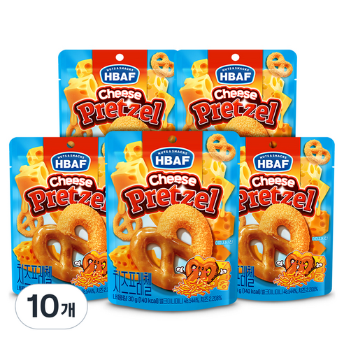 바프 치즈 프레첼, 10개, 30g
