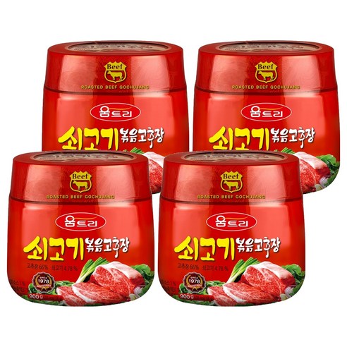 움트리 쇠고기 볶음고추장, 4개, 900g