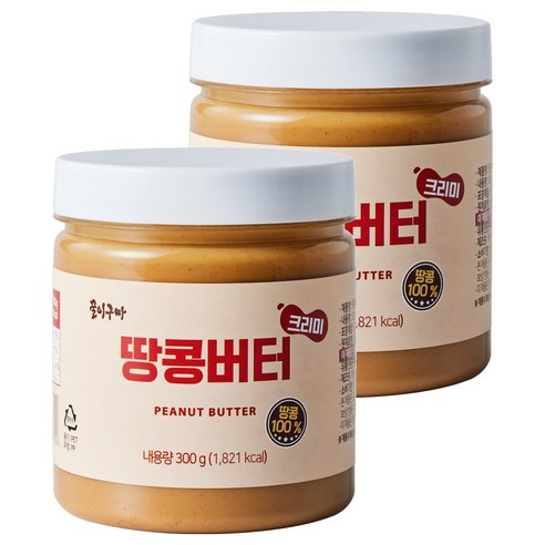 꿀이구마 땅콩버터 크리미, 2개, 300g