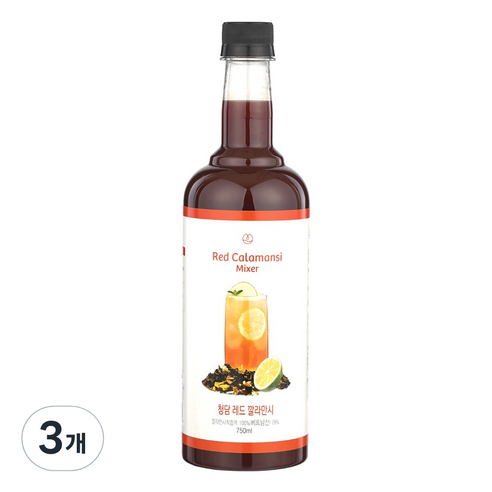 청담라이프 티드롭 레드 깔라만시 원액, 750ml, 3개