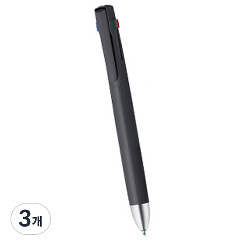 제브라 블렌 4 + S 펜 0.5mm, 블랙, 3개