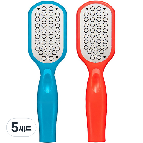 위생 발바닥 뒷굼치 각질 제거기 블루 + 레드 세트, 5세트