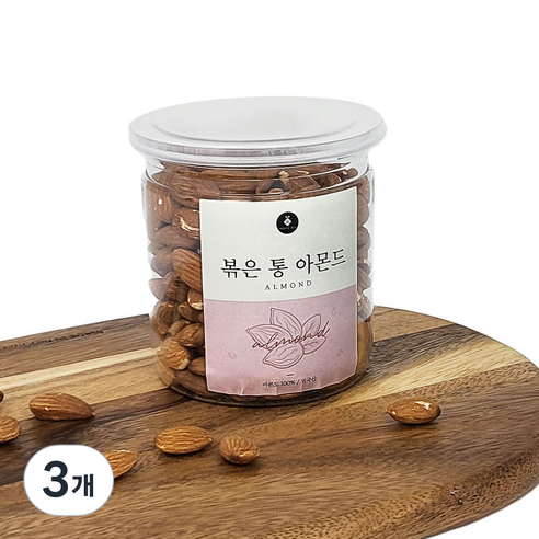 아름다운정성 볶은 통 아몬드, 250g, 3개