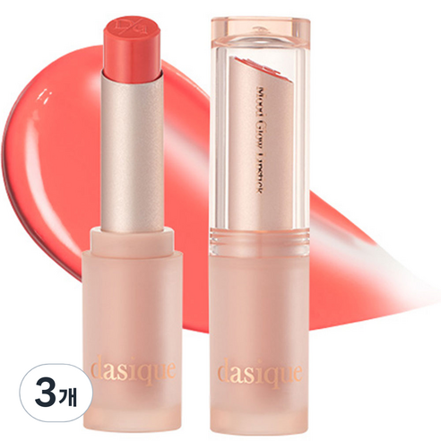 데이지크 무드 글로우 립스틱 3g, 06 멜로우 코랄, 3개