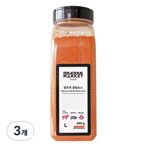 딜리셔스마켓 양꼬치 양념 소스, 450g, 3개