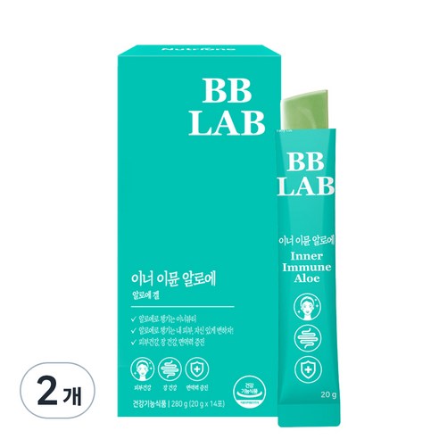뉴트리원 비비랩 이너 이뮨 알로에 14p, 280g, 2개