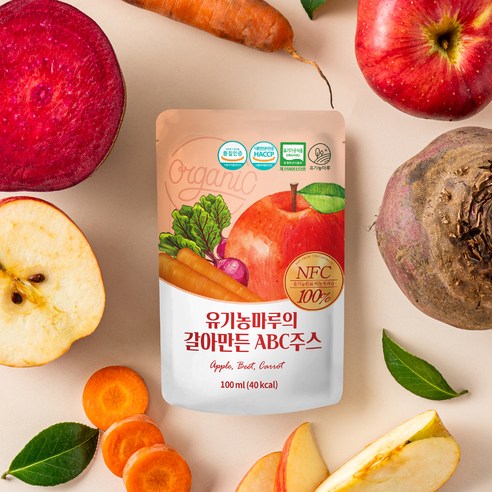 자연의 건강함을 가득 담은 유기농마루 ABC 주스로 활력 충전!