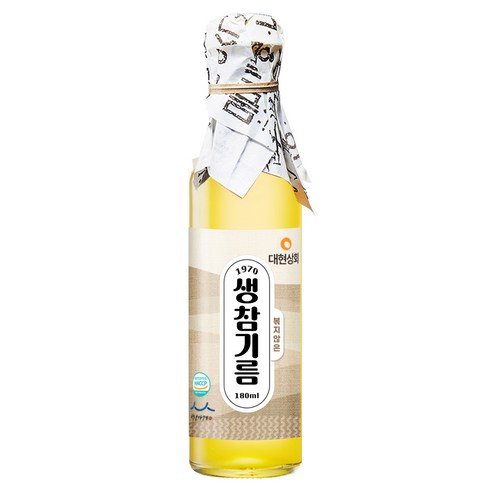 대현상회 볶지않은 생참기름, 1개, 180ml