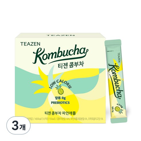 티젠 파인애플 콤부차, 5g, 30개입, 3개