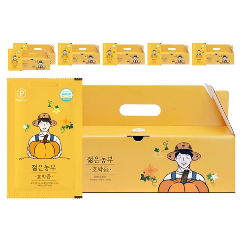 푸릇담 국내산 젊은농부 호박즙, 3L, 7개