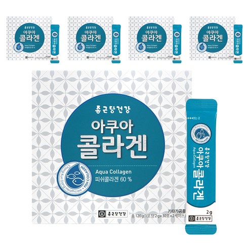 종근당건강 아쿠아 콜라겐, 120g, 5개