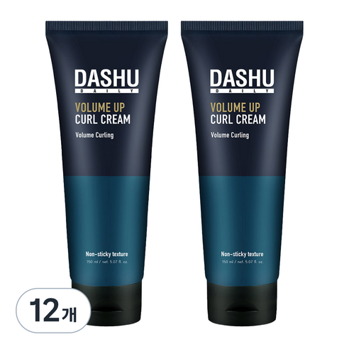 다슈 데일리 볼륨업 컬크림, 150ml, 12개