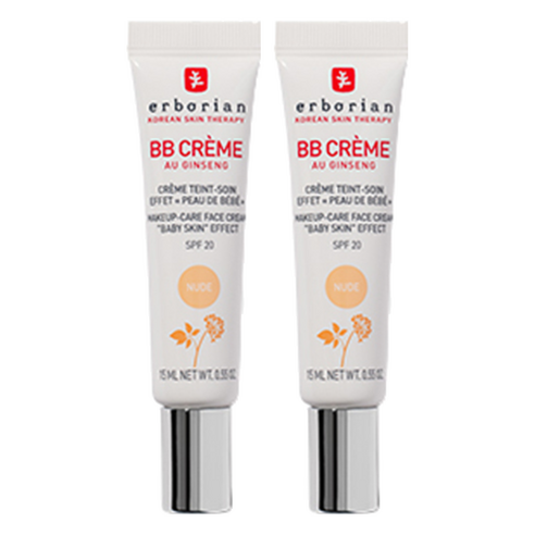 에르보리앙 BB 크림 SPF20, 누드, 15ml, 2개