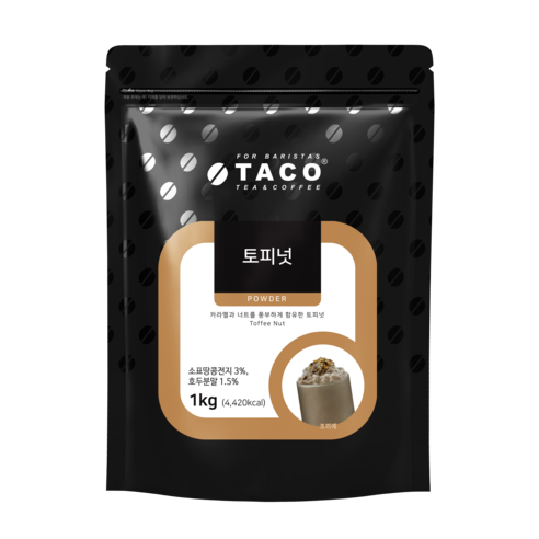 타코 토피넛 파우더, 1kg, 1개입, 2개