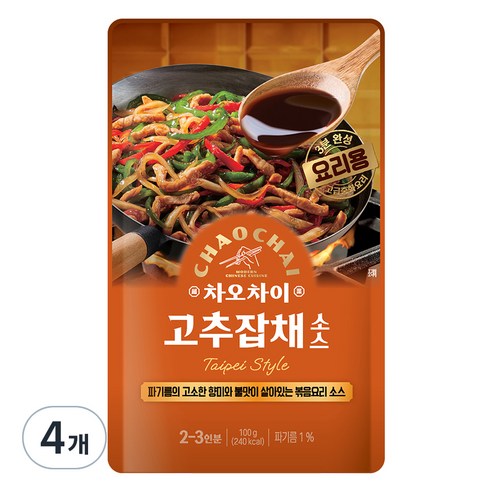 차오차이 고추잡채 소스, 100g, 4개