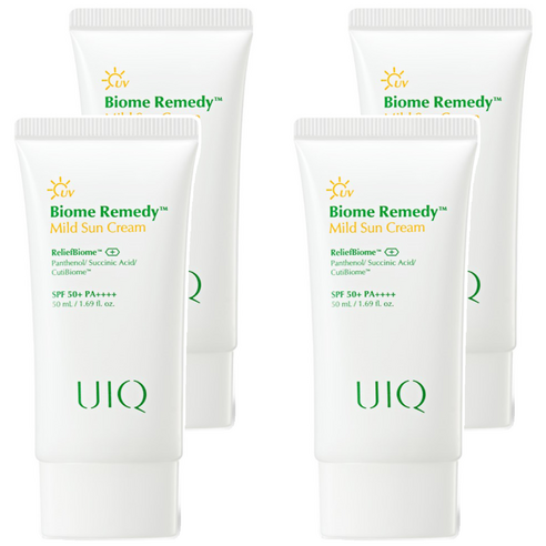 유이크 바이옴 레미디 마일드 선크림 SPF50+ PA++++, 50ml, 4개