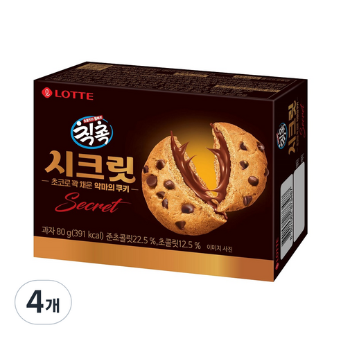 칙촉 시크릿, 80g, 4개
