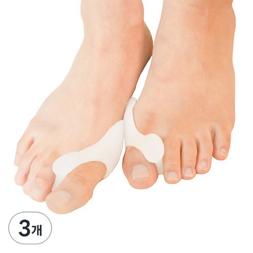 닥터콜린 실리콘 더블 발가락 밸런스 링 2p, 3개