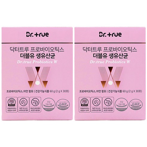 닥터트루 프로바이오틱스 더블유 생유산균, 2개, 60g