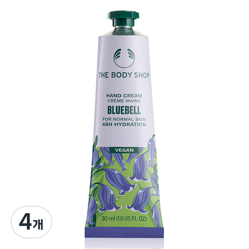 더바디샵 핸드크림 블루벨, 30ml, 4개