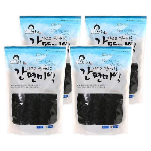 안옥남 자르고 씻어나온 간편미역, 300g, 4개