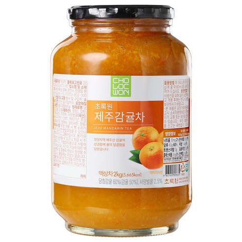 초록원 제주 감귤차 2kg (1개입) – 1박스 귤피차