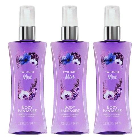 바디판타지 트와일라잇 미스트 프래그런스 바디 스프레이, 94ml, 3개