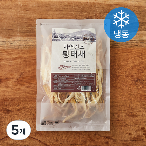 청해명가 자연건조 황태채 (냉동), 5개, 100g