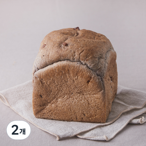 브로드카세 우리쌀 발효종 흑임자 식빵, 220g, 2개