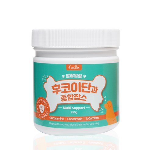 사랑하는 반려견의 건강, 킵펫 강아지 말랑말랑 후코이단 잡스 영양제로 지켜주세요.