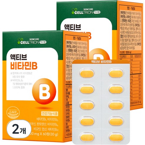 셀트리온 이너랩 액티브 활력 비타민B 콤플렉스 30g, 60정, 2개