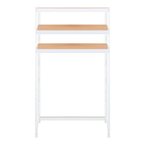 스피드랙 V2 3단 세탁기 선반 1200 x 400 x 2100 mm, 화이트