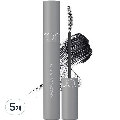 롬앤 한올 픽스 마스카라 7g, L01 롱 블랙, 5개