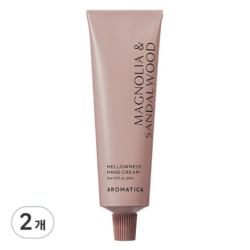 아로마티카 멜로우니스 핸드크림 매그놀리아 & 샌달우드, 30ml, 2개