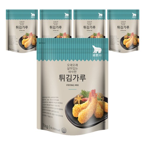 곰표 튀김가루, 1kg, 5개
