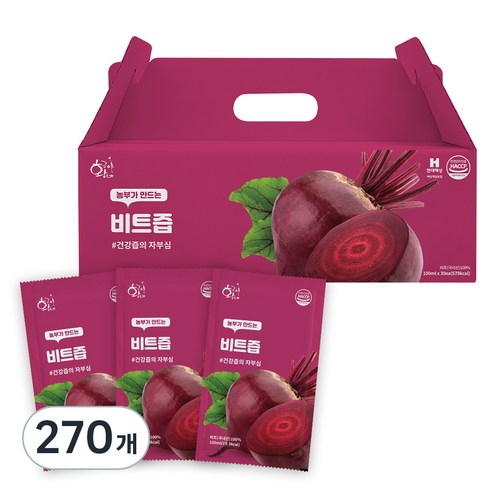 황금이네 국내산 비트즙, 100ml, 270개