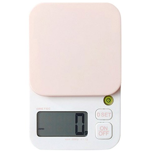 드레텍 주방 전자저울 2kg KS-254PKI2, 파스텔핑크