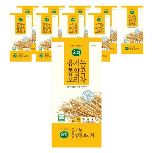 순작 유기농 통알곡 보리차, 1kg, 1개입, 10개